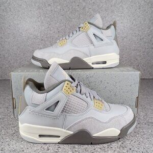 Nike Air Jordan 4 Retro Craft Photon Dust Sneakers Women's 5.5 Youth 4 S…
